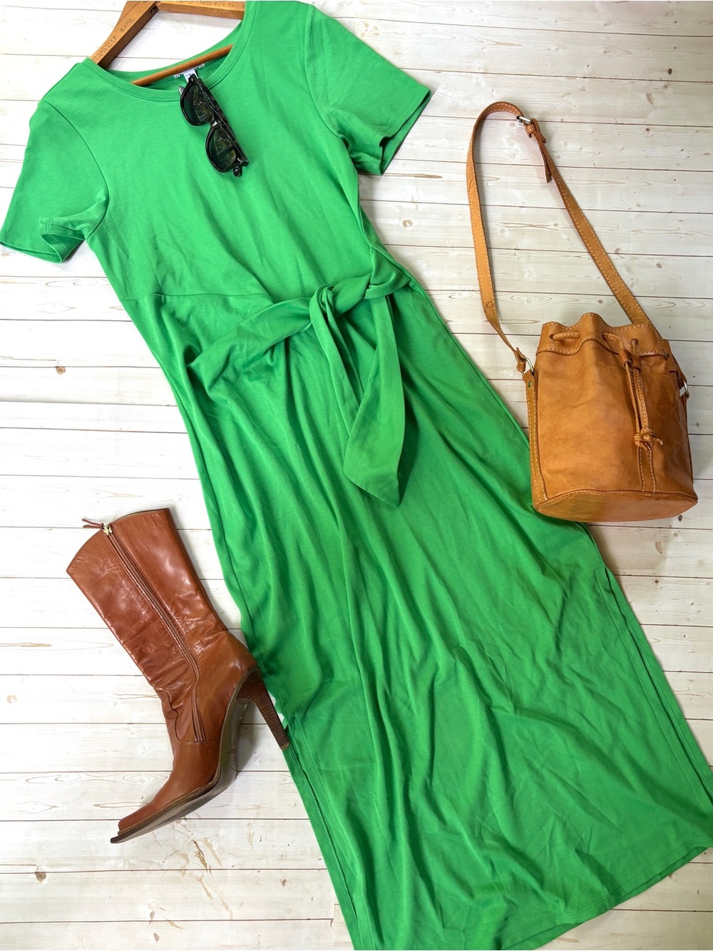 Isaac Mizrahi cotton side tie dress